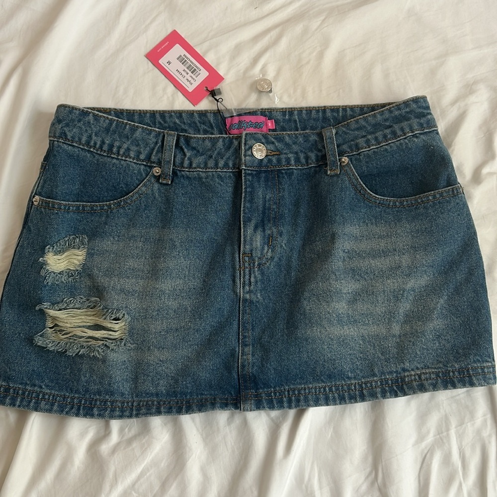 Edikted Jean Skirt - Picture 3 of 4